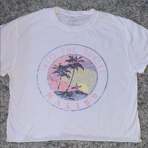 cropped malibu t-shirt